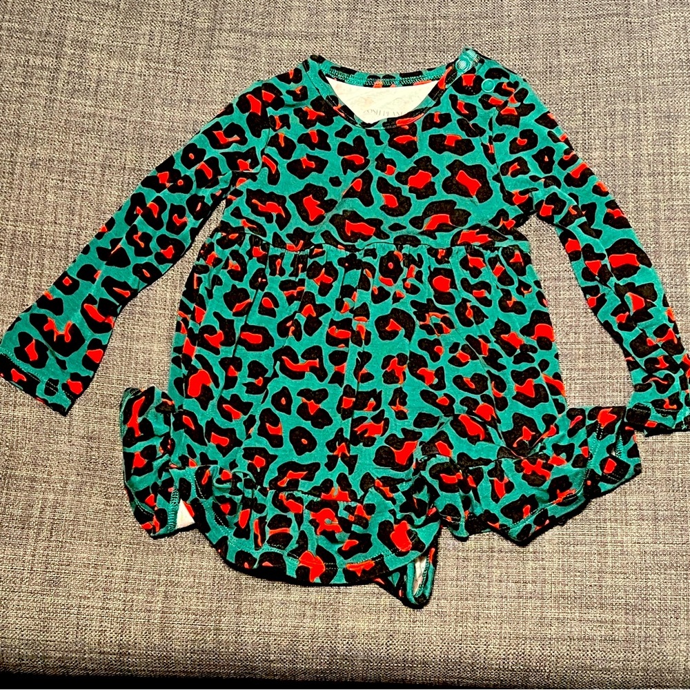 Posh Peanut Dress Onesie Leopard Dress *NEW w/o tags*